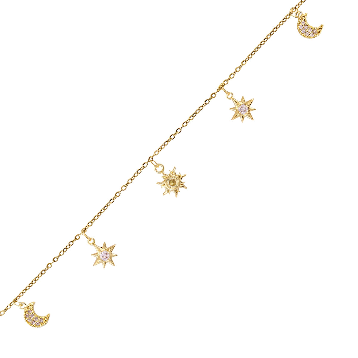 Pulsera Shine Dazzling Dorado Anartxy