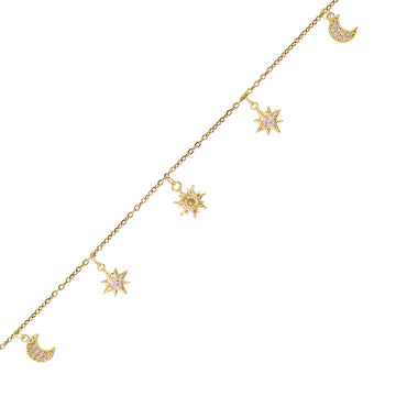 Pulsera Shine Dazzling Dorado Anartxy