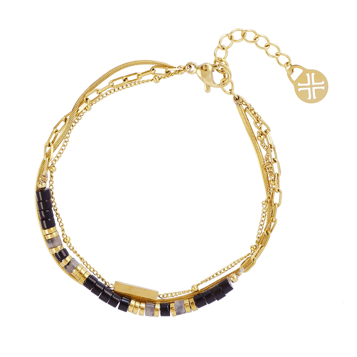 Pulsera Spirit Bloomy Negro Anartxy