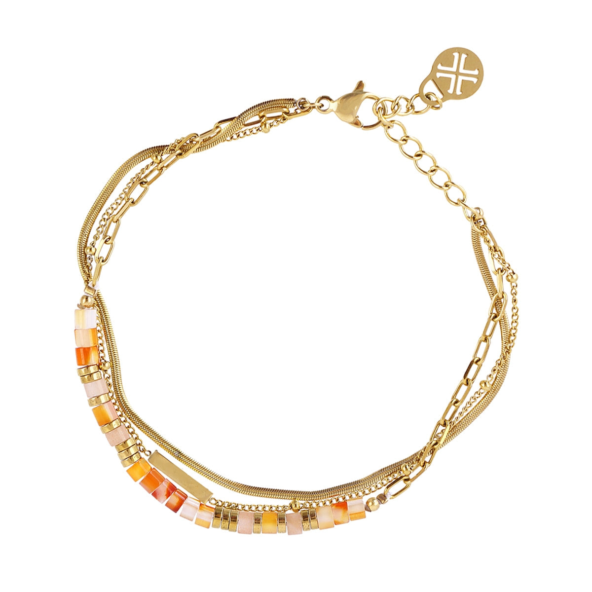 Pulsera Spirit Bloomy Naranja Anartxy
