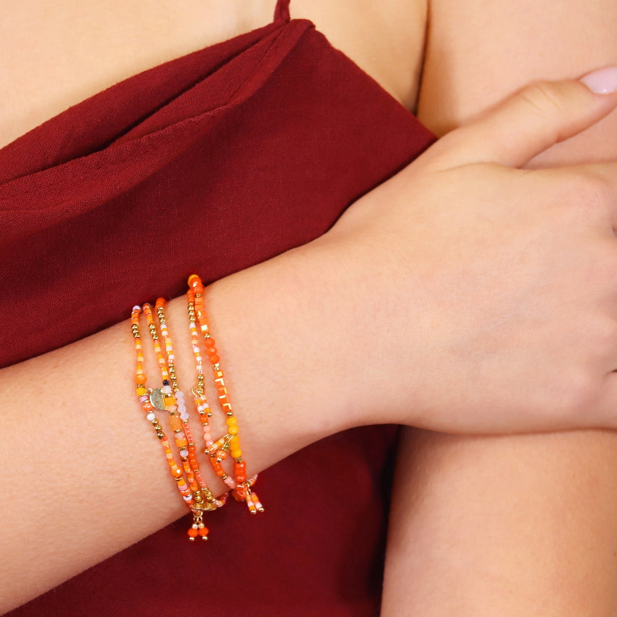Pulsera Spirit Cheek Naranja Anartxy