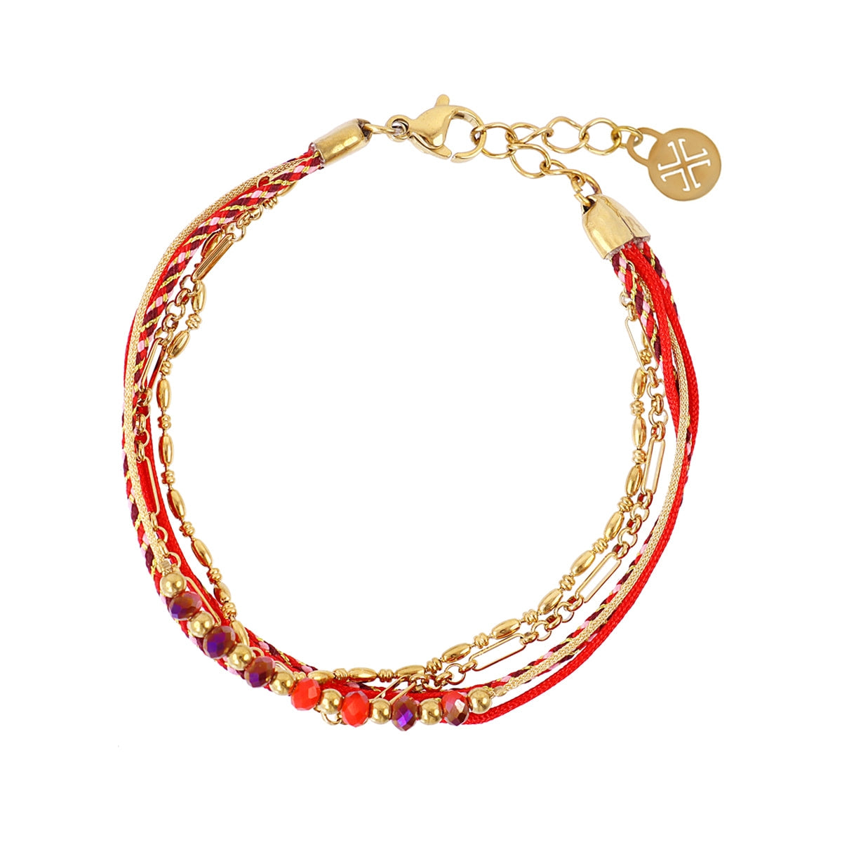 Pulsera Spirit Citrine Rojo Anartxy