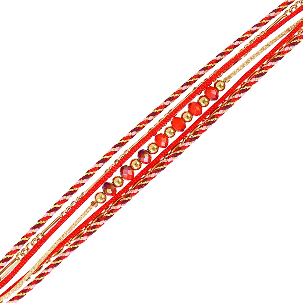 Pulsera Spirit Citrine Rojo Anartxy