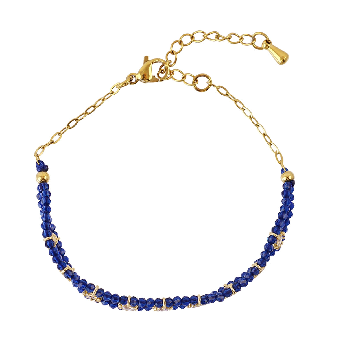 Pulsera Spirit doble hilo multicolor Azul Anartxy