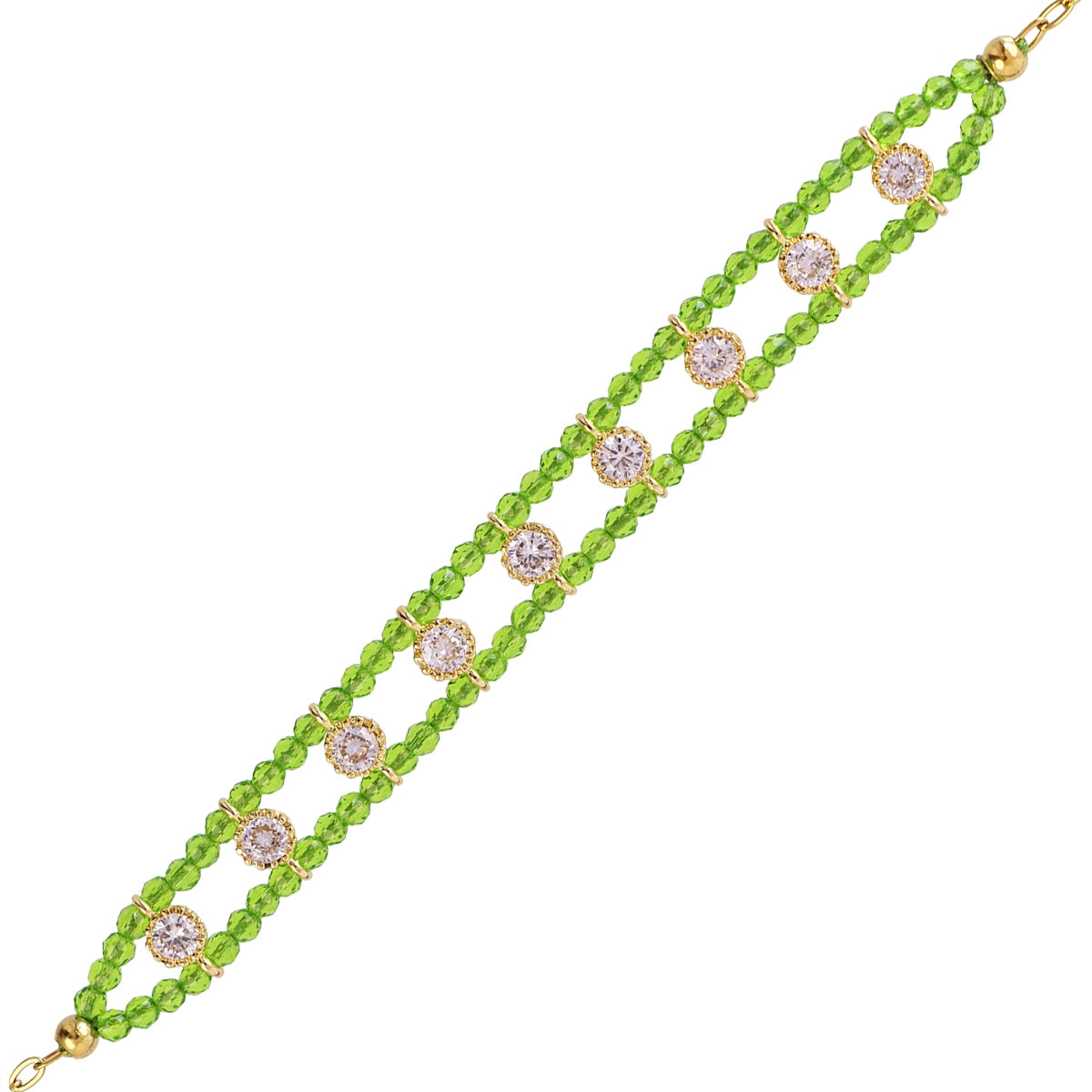 Pulsera Spirit doble hilo multicolor Verde Anartxy