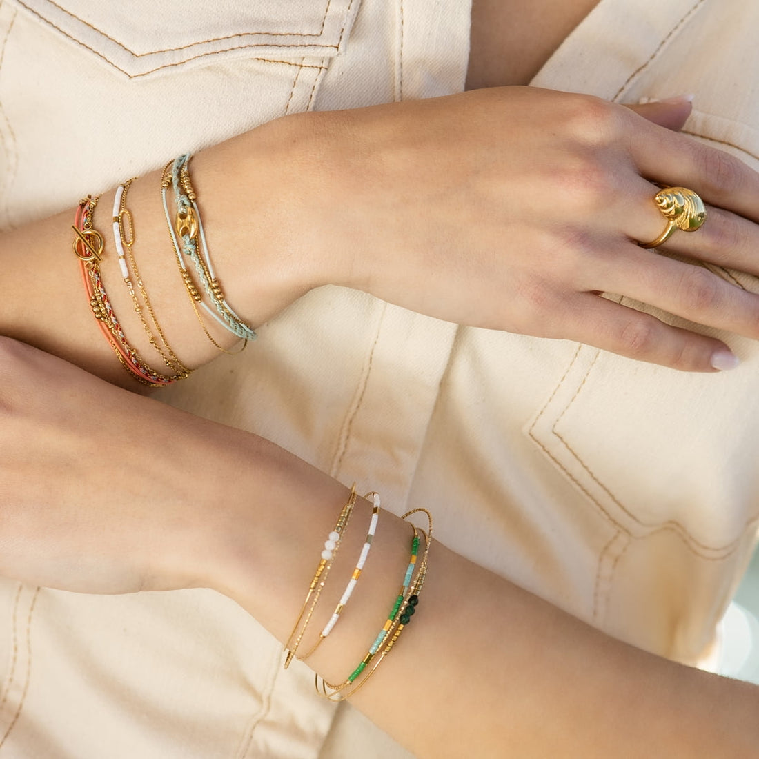 Pulsera Spirit Dune Blanco Anartxy