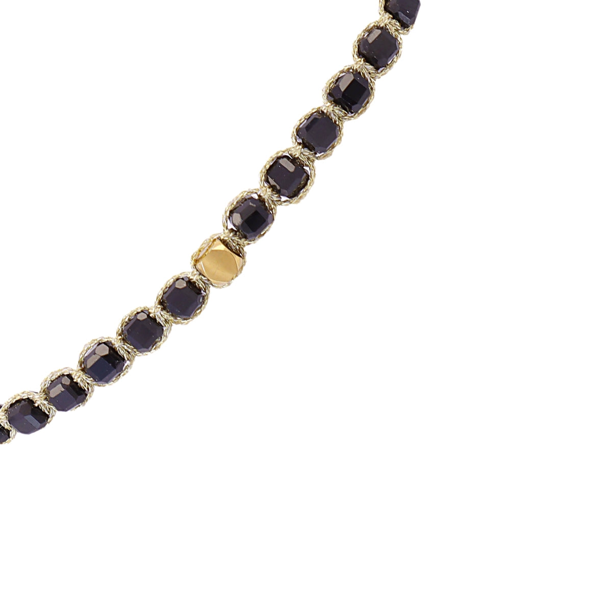 Pulsera Spirit hilo ajustable de colores Negro Anartxy
