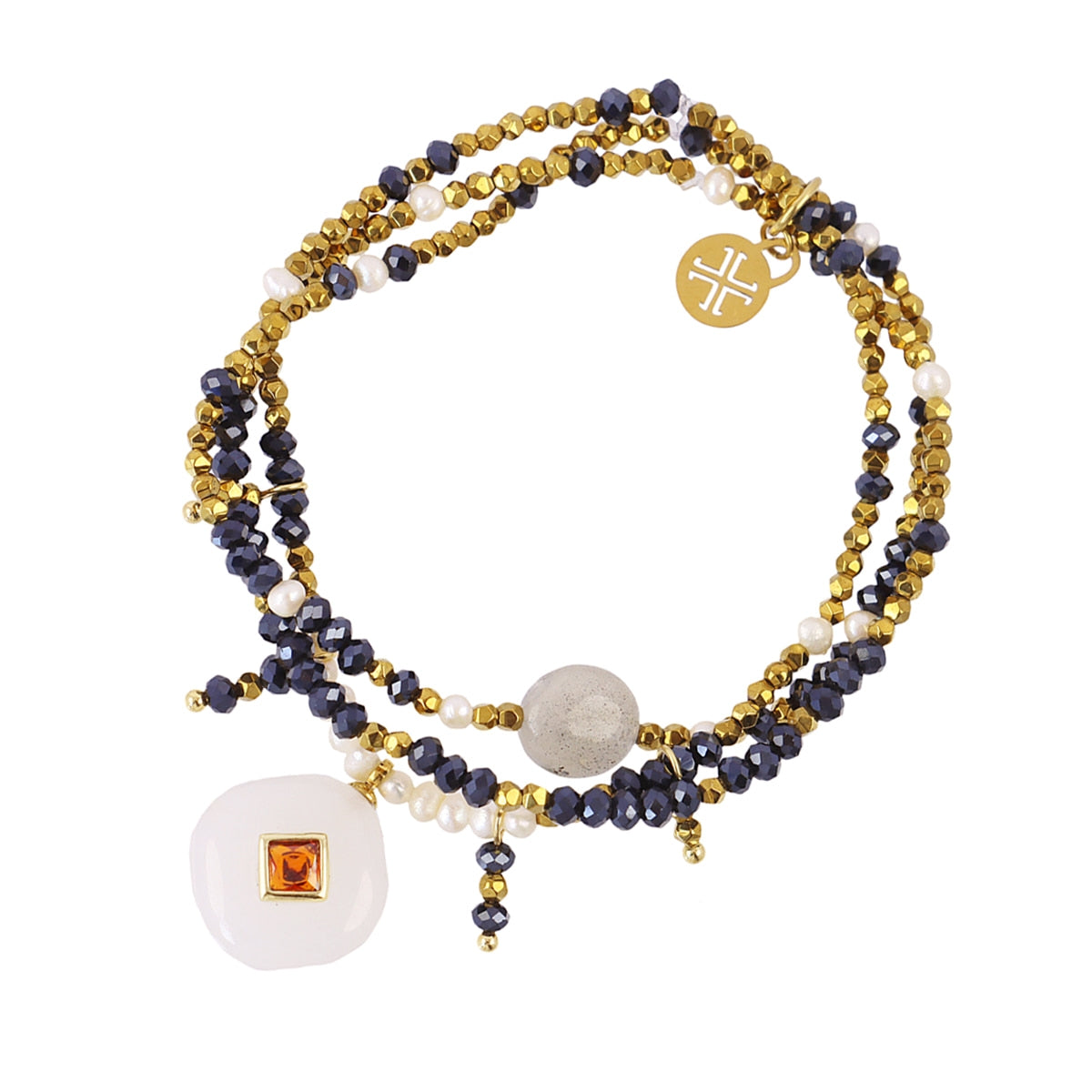 Pulsera Spirit Iris Negro Anartxy