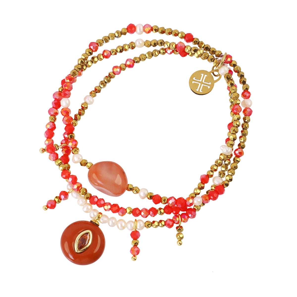 Pulsera Spirit Iris Naranja Anartxy