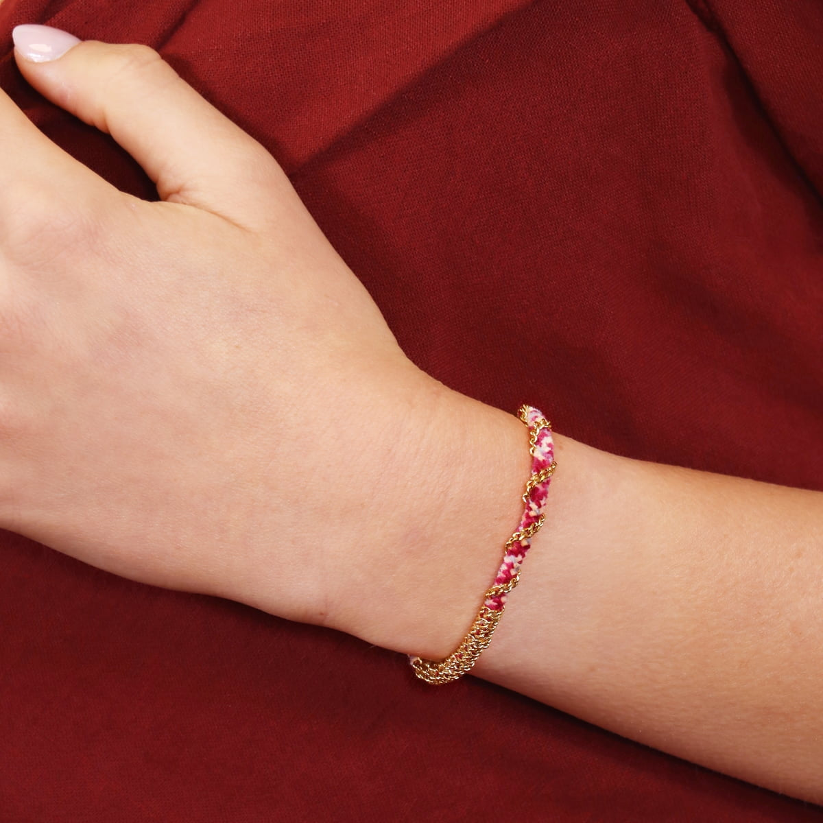 Pulsera Spirit Kente Rosa Anartxy