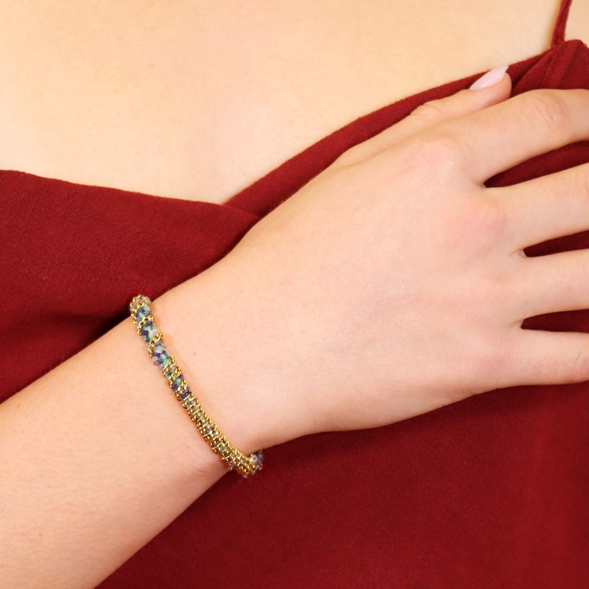 Pulsera Spirit Kente Verde Anartxy