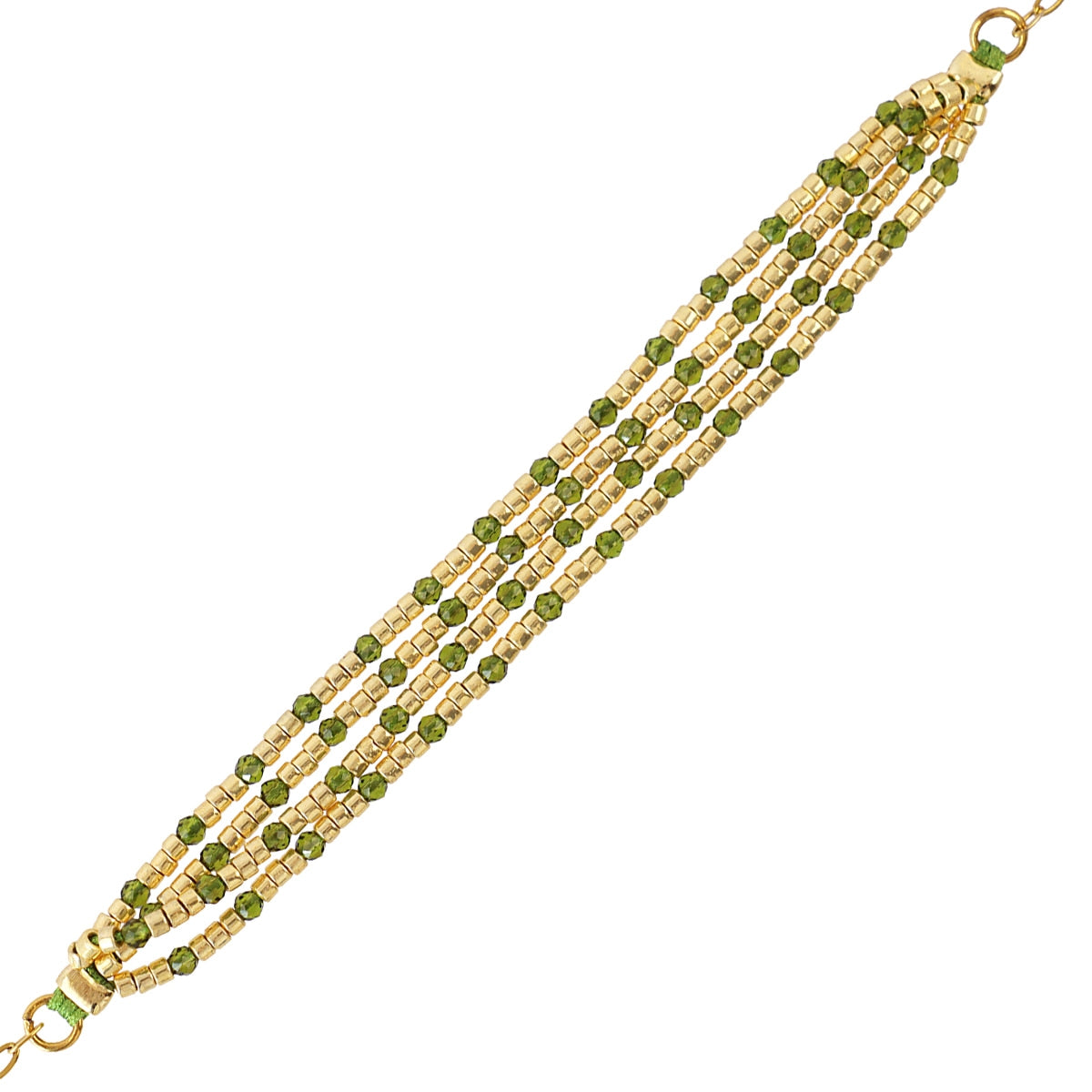 Pulsera Spirit multihilo multicolor Verde Anartxy