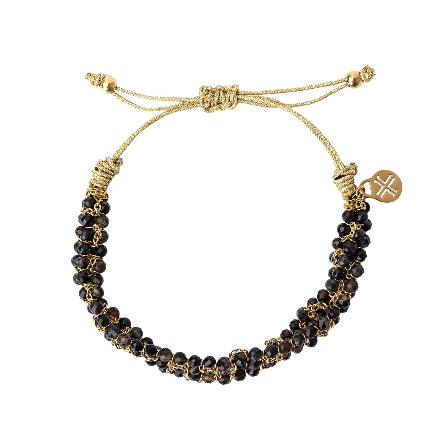 Pulsera Spirit piedras coloridas Negro Anartxy