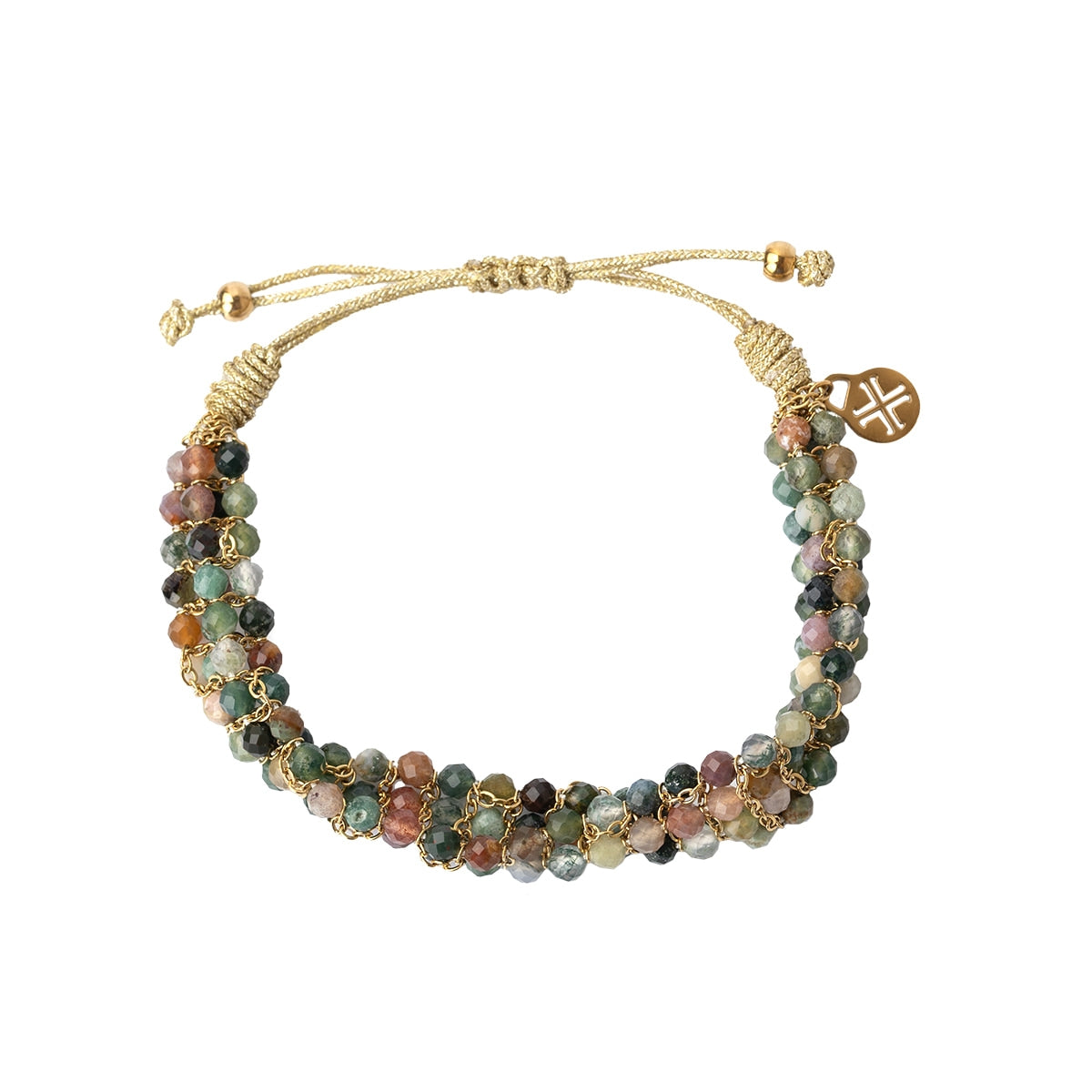 Pulsera Spirit piedras coloridas Verde Anartxy