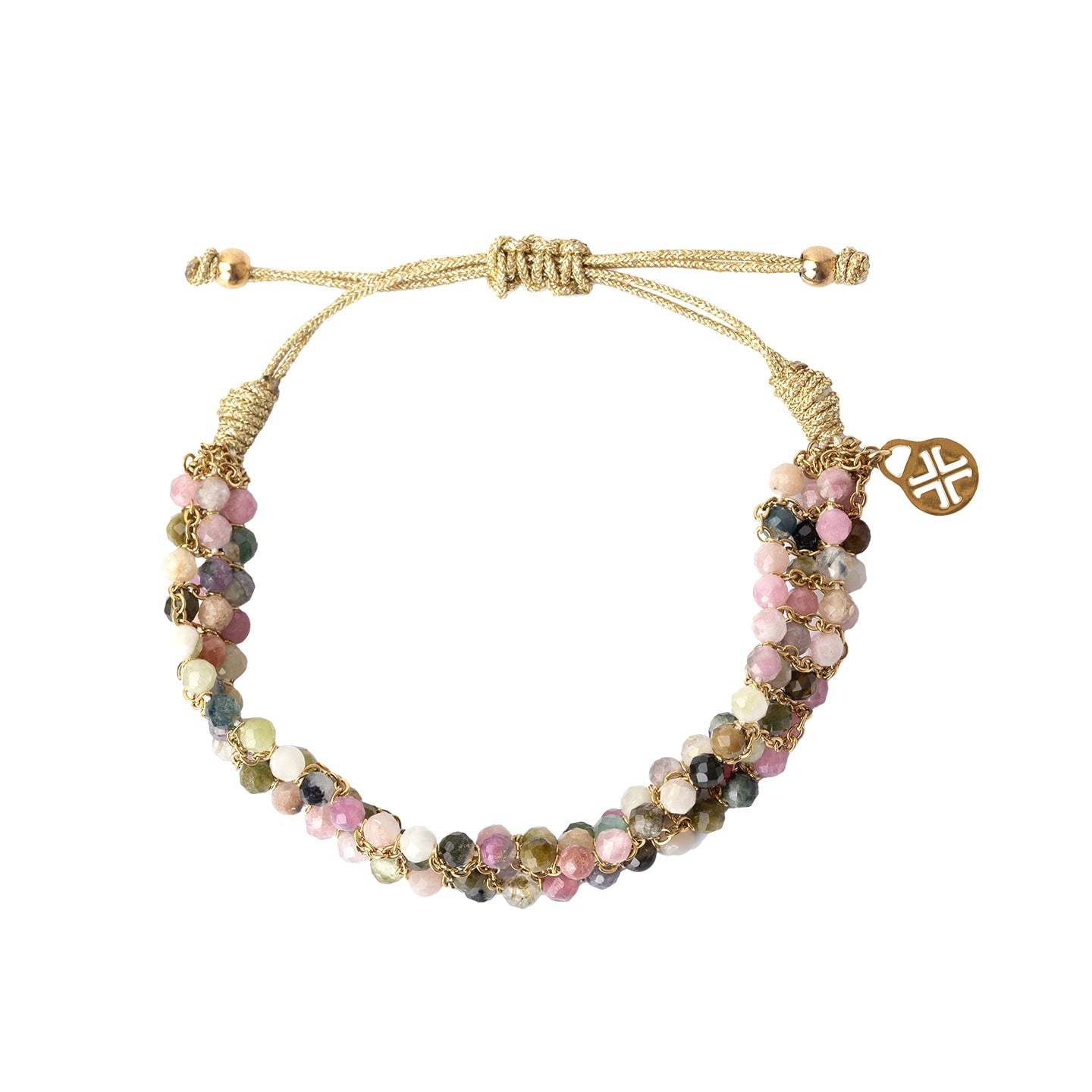 Pulsera Spirit piedras coloridas Rosa Anartxy