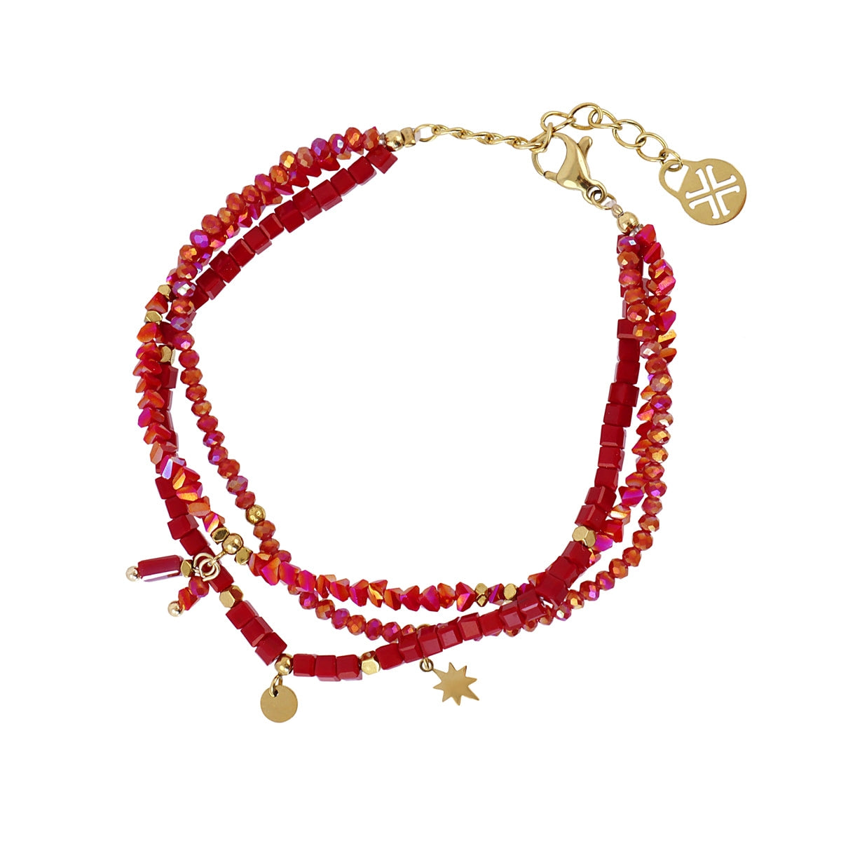 Pulsera Spirit Stones Rojo Anartxy