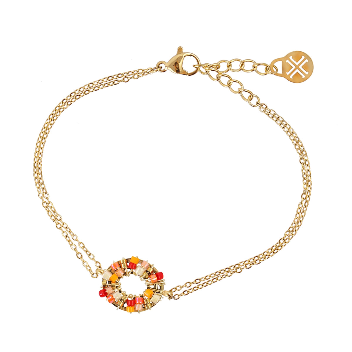 Pulsera Spirit Wheel Naranja Anartxy