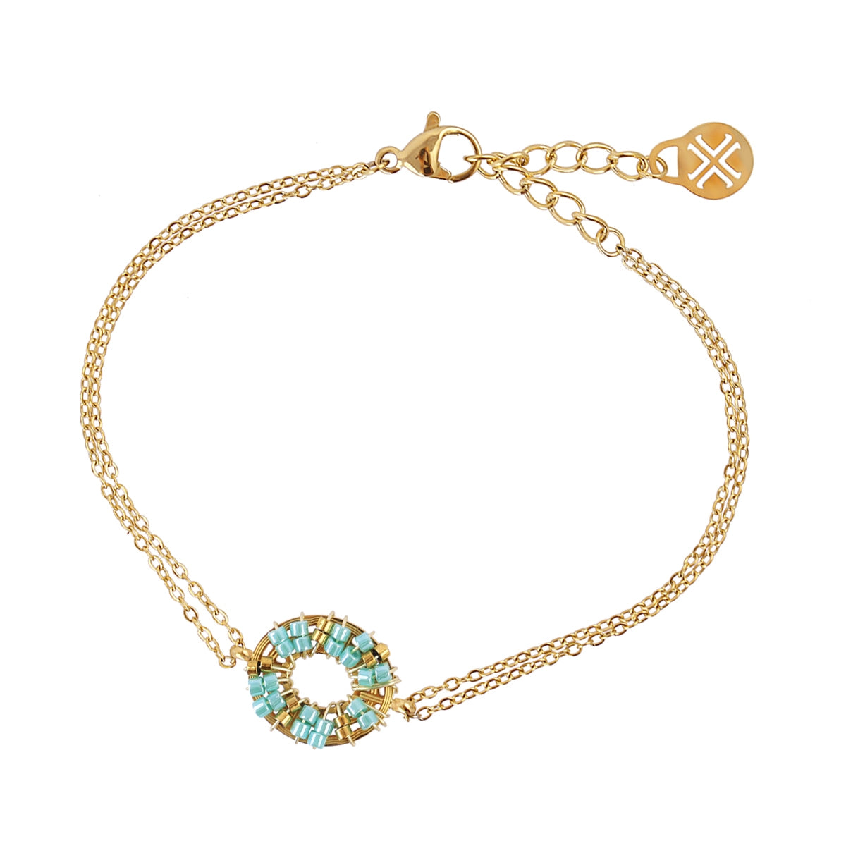 Pulsera Spirit Wheel Turquesa Anartxy