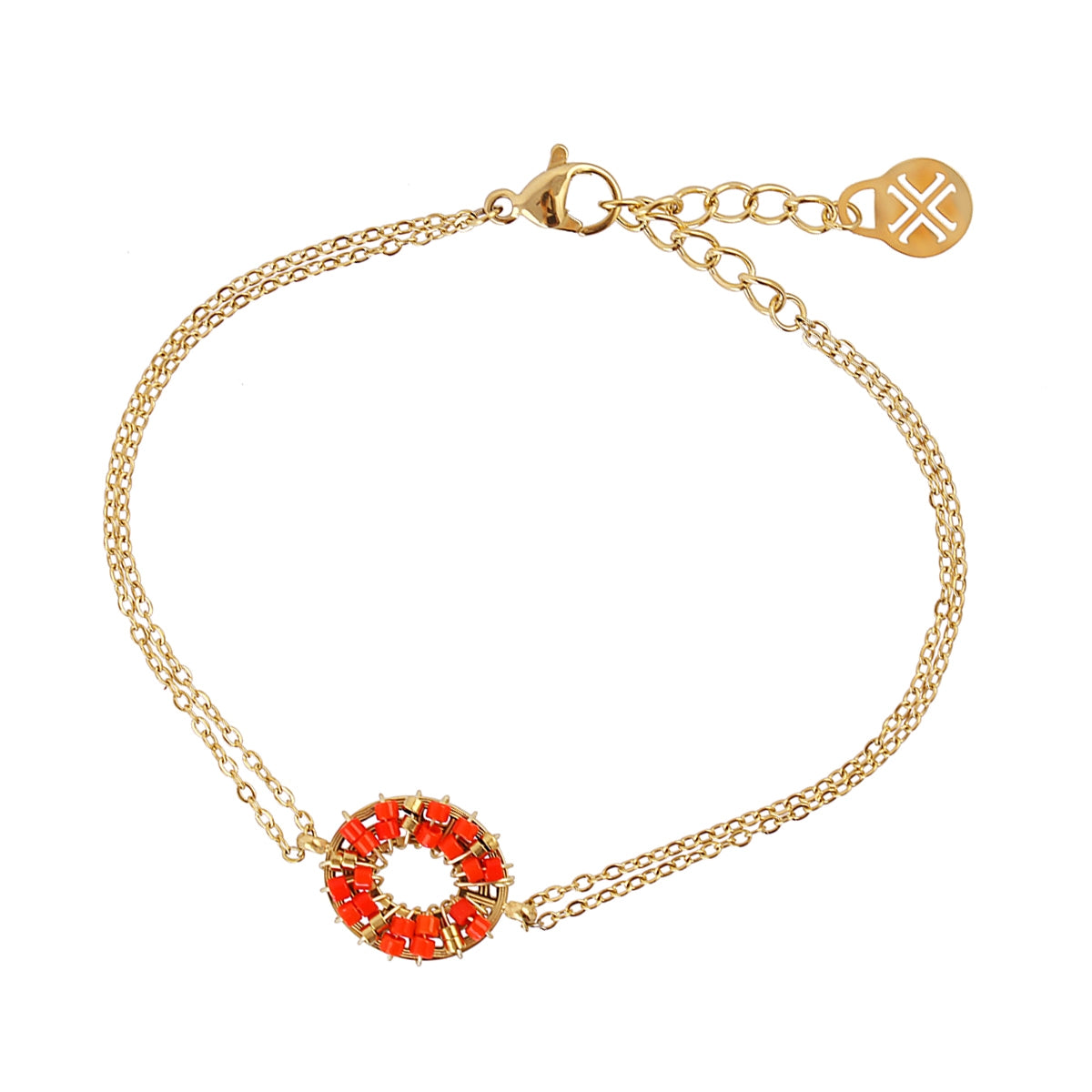 Pulsera Spirit Wheel Rojo Anartxy