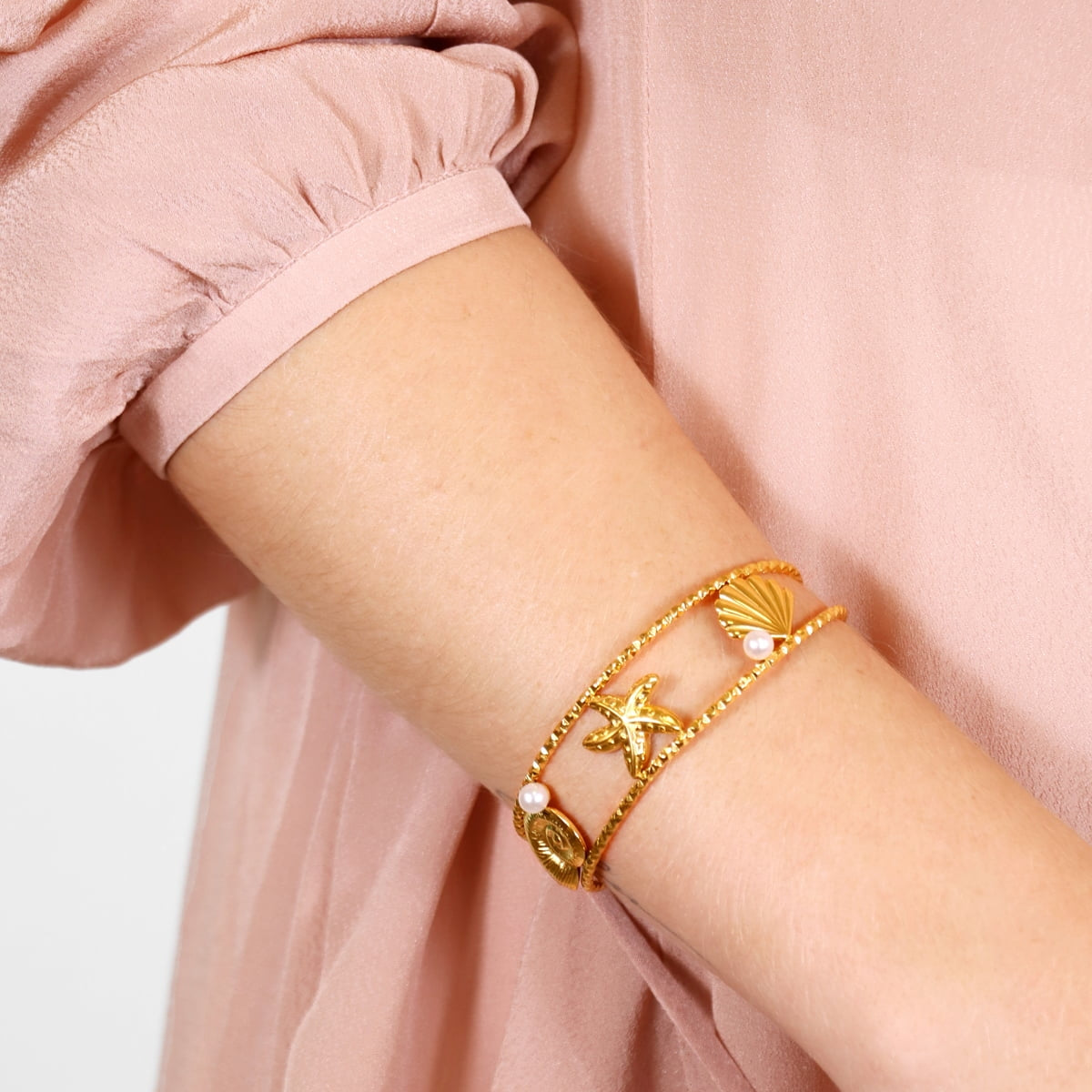 Pulsera Tide Nixie Dorado Anartxy