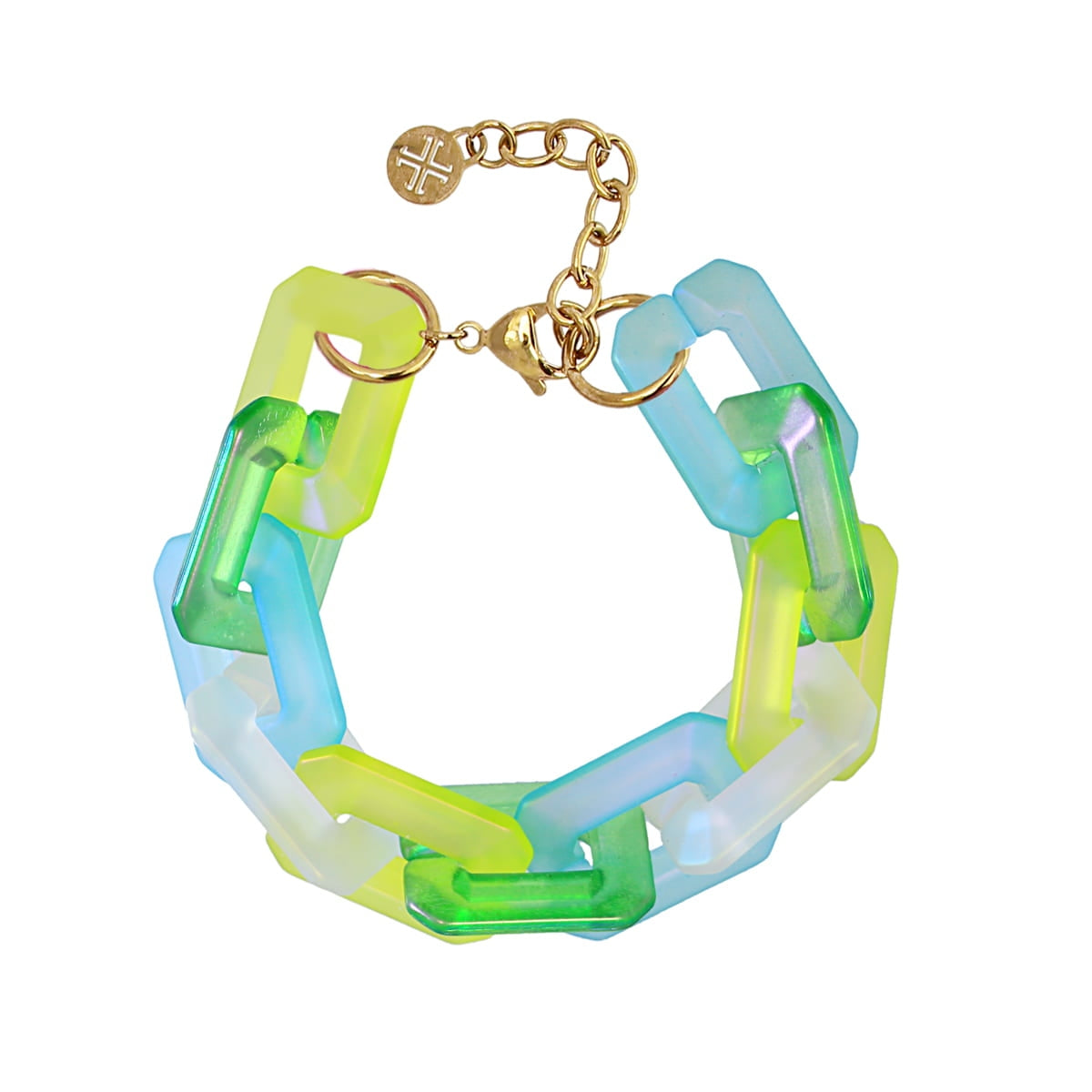 Pulsera Chains Square Verde Anartxy