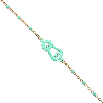 Pulsera Virgen de Covadonga Turquesa Anartxy