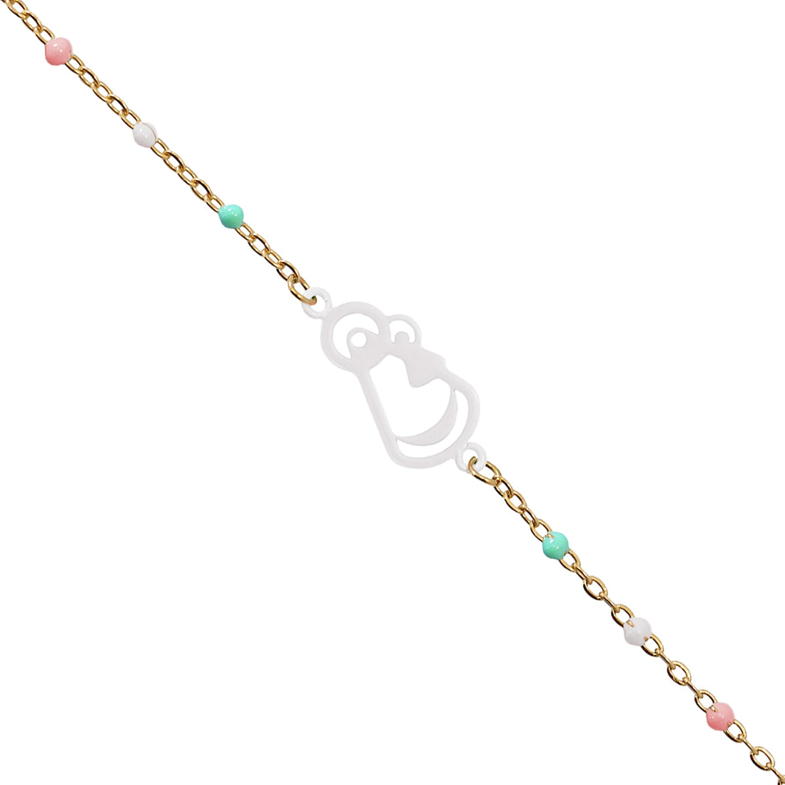 Pulsera Virgen del Pino Blanco Anartxy