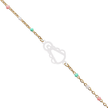 Pulsera Virgen del Rocío Blanco Anartxy
