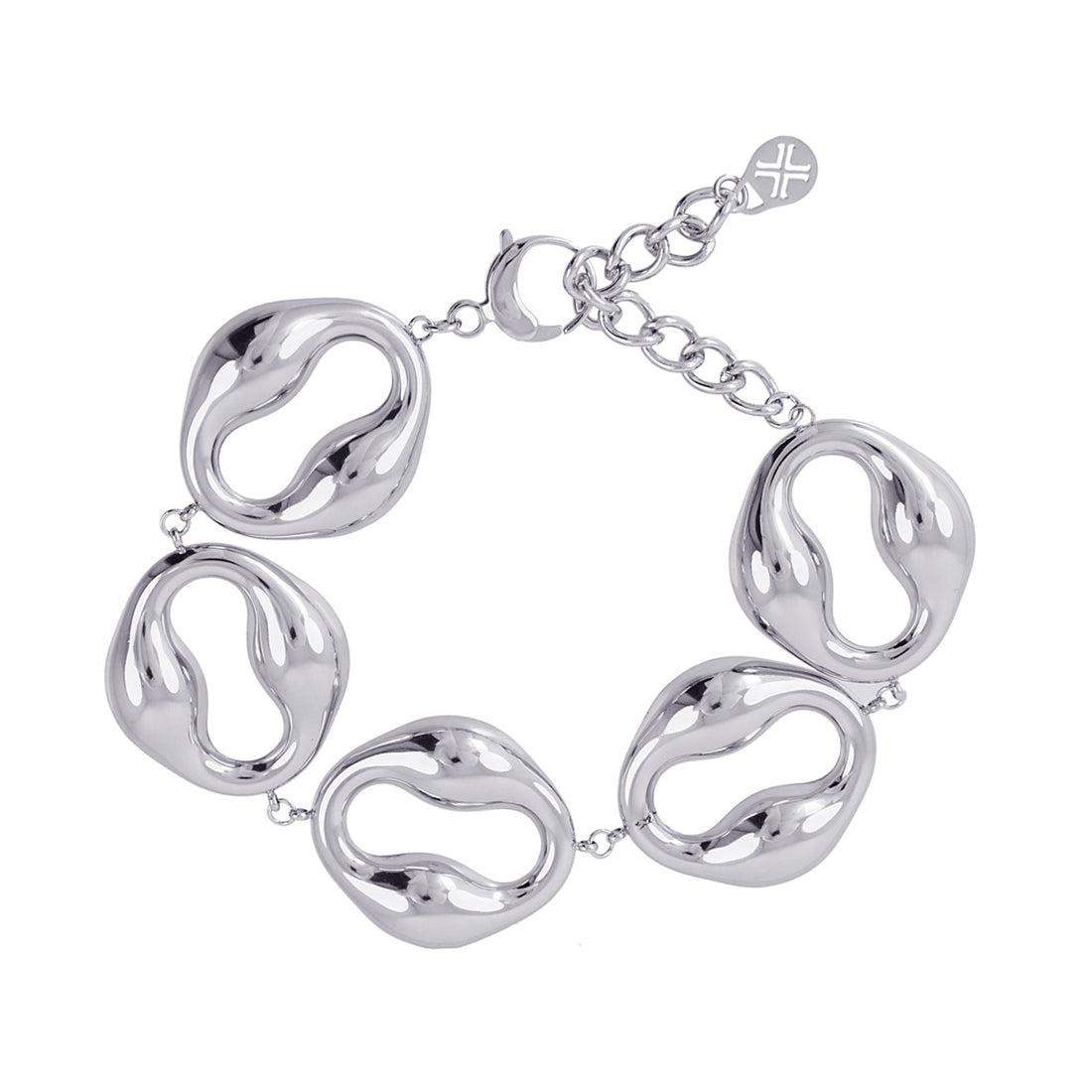 Pulsera Waves Rage Plateado Anartxy