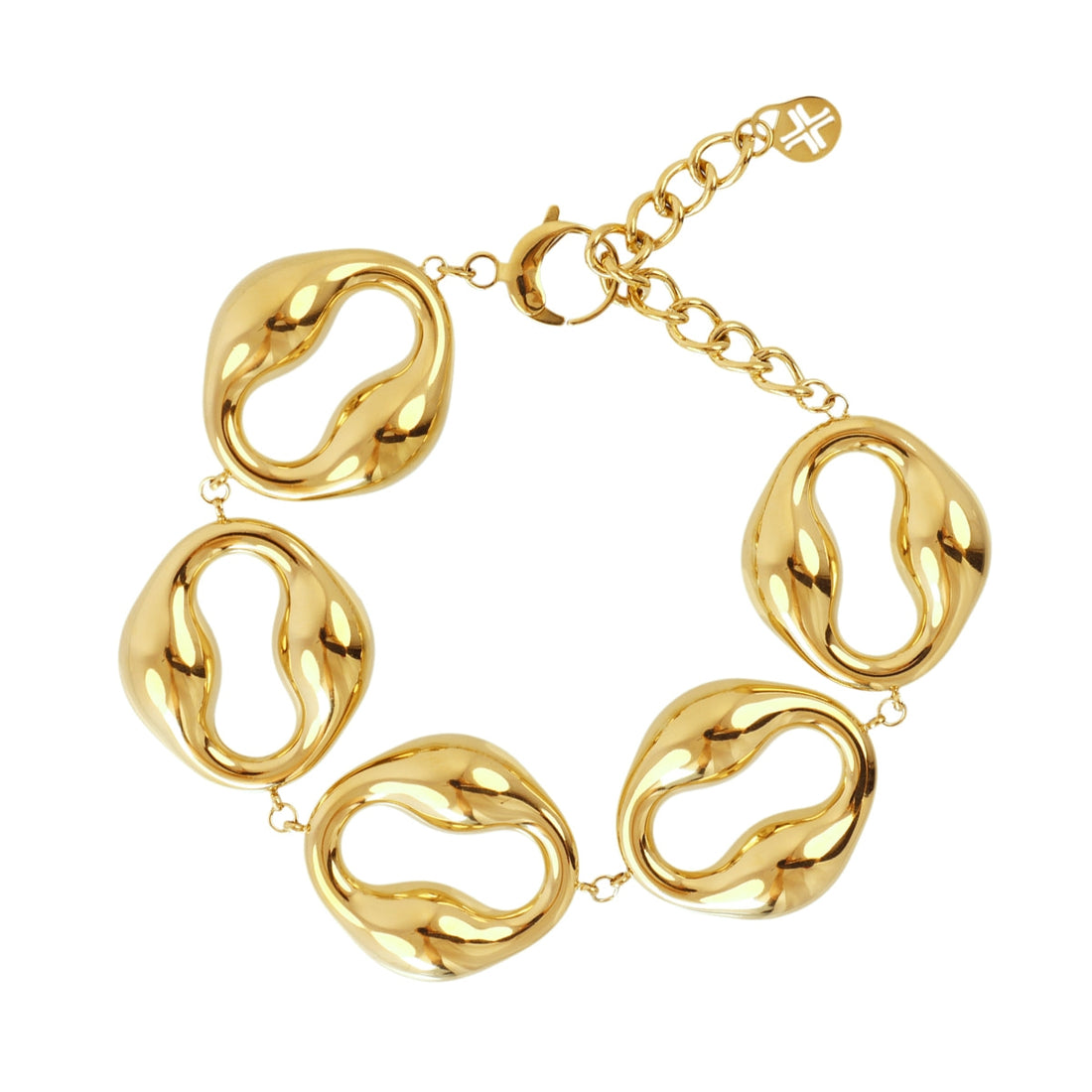 Pulsera Waves Rage Dorado Anartxy