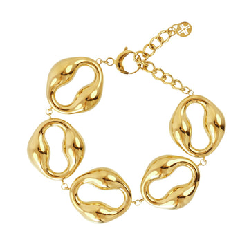 Pulsera Waves Rage Dorado Anartxy