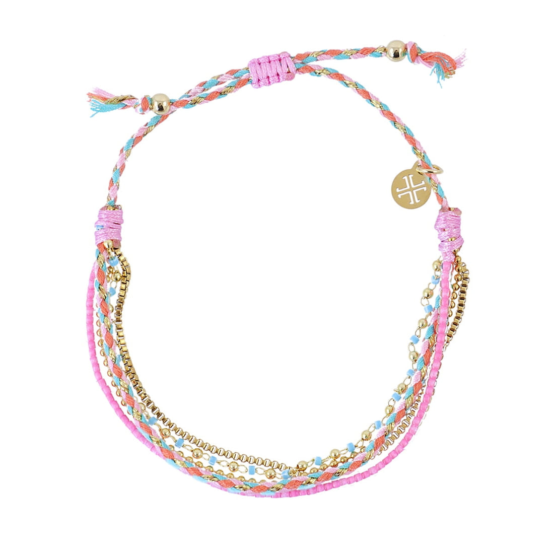 Pulsera Woven Nomad Rosa Anartxy