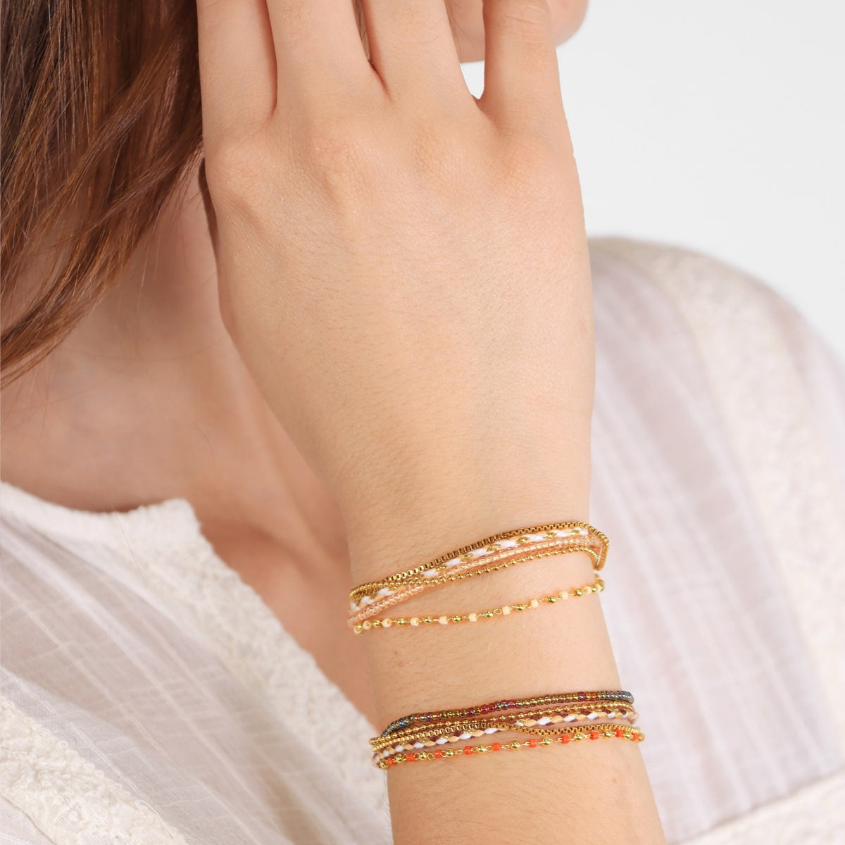 Pulsera Woven Nomad Café Anartxy