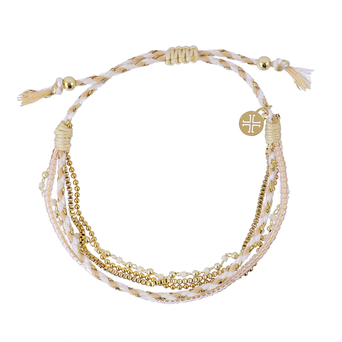 Pulsera Woven Nomad Beige Anartxy