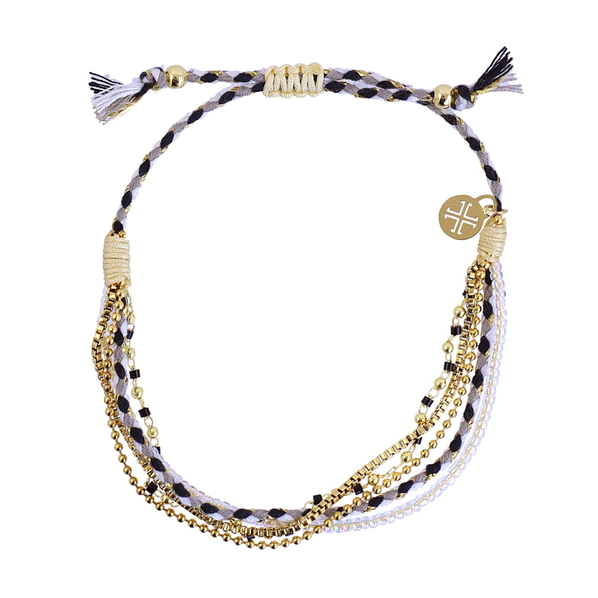 Pulsera Woven Nomad Negro Anartxy