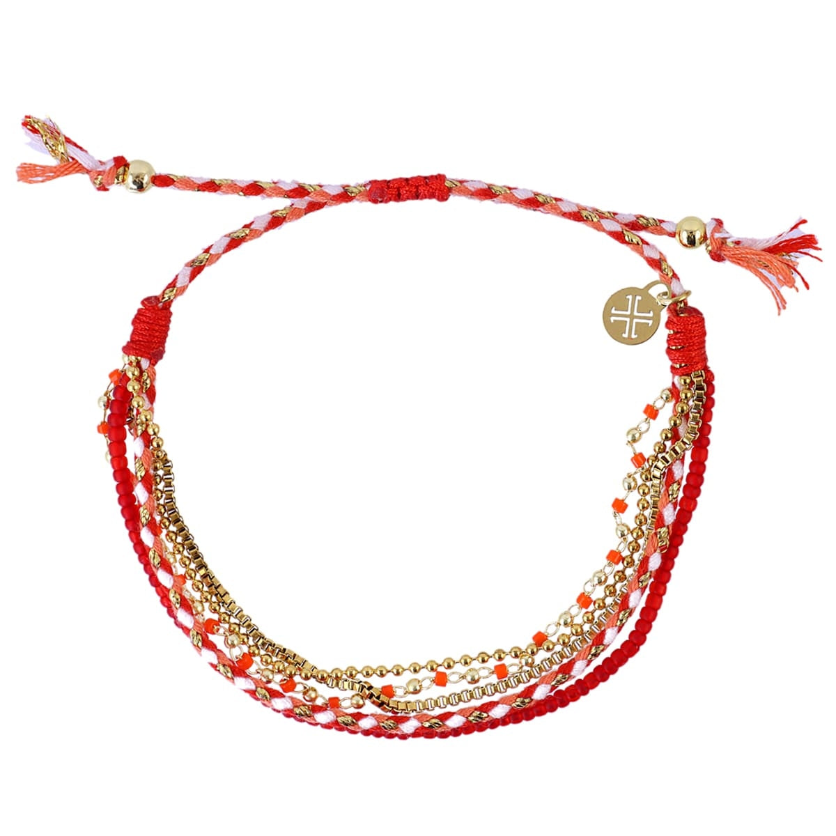 Pulsera Woven Nomad Rojo Anartxy
