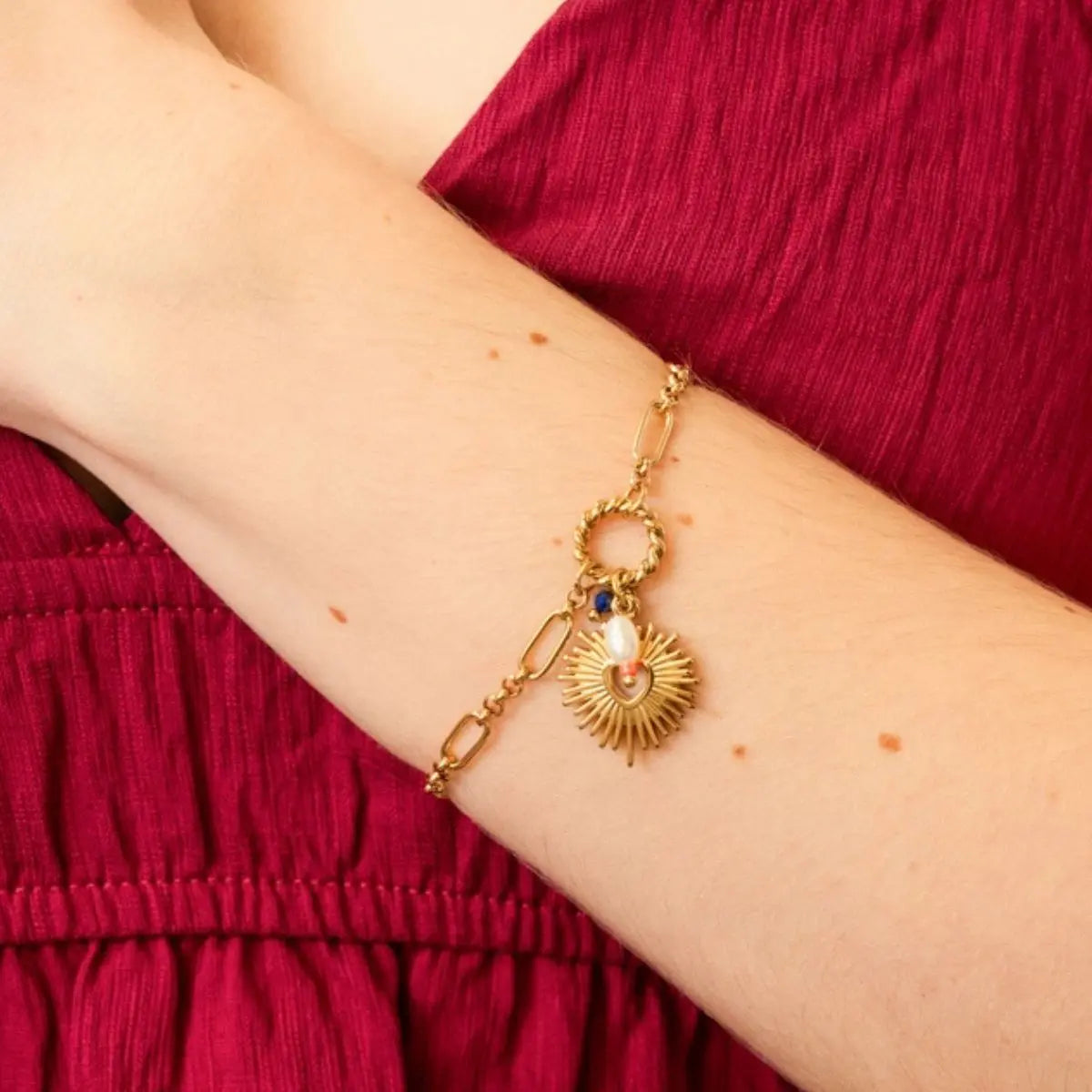 Pulsera Coast Pyra Dorado Anartxy