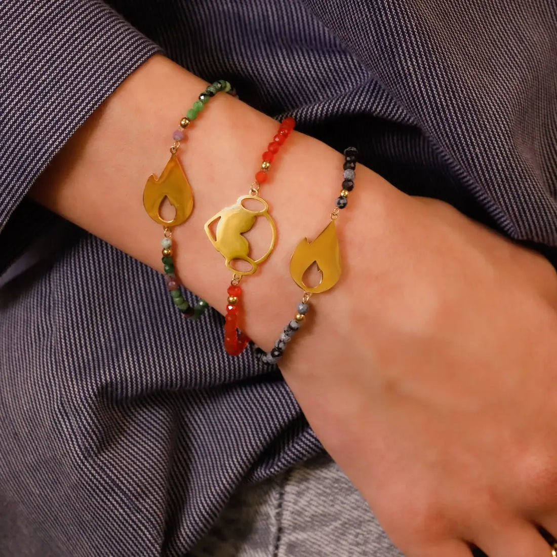 Pulsera Fallas Foc Negro Anartxy