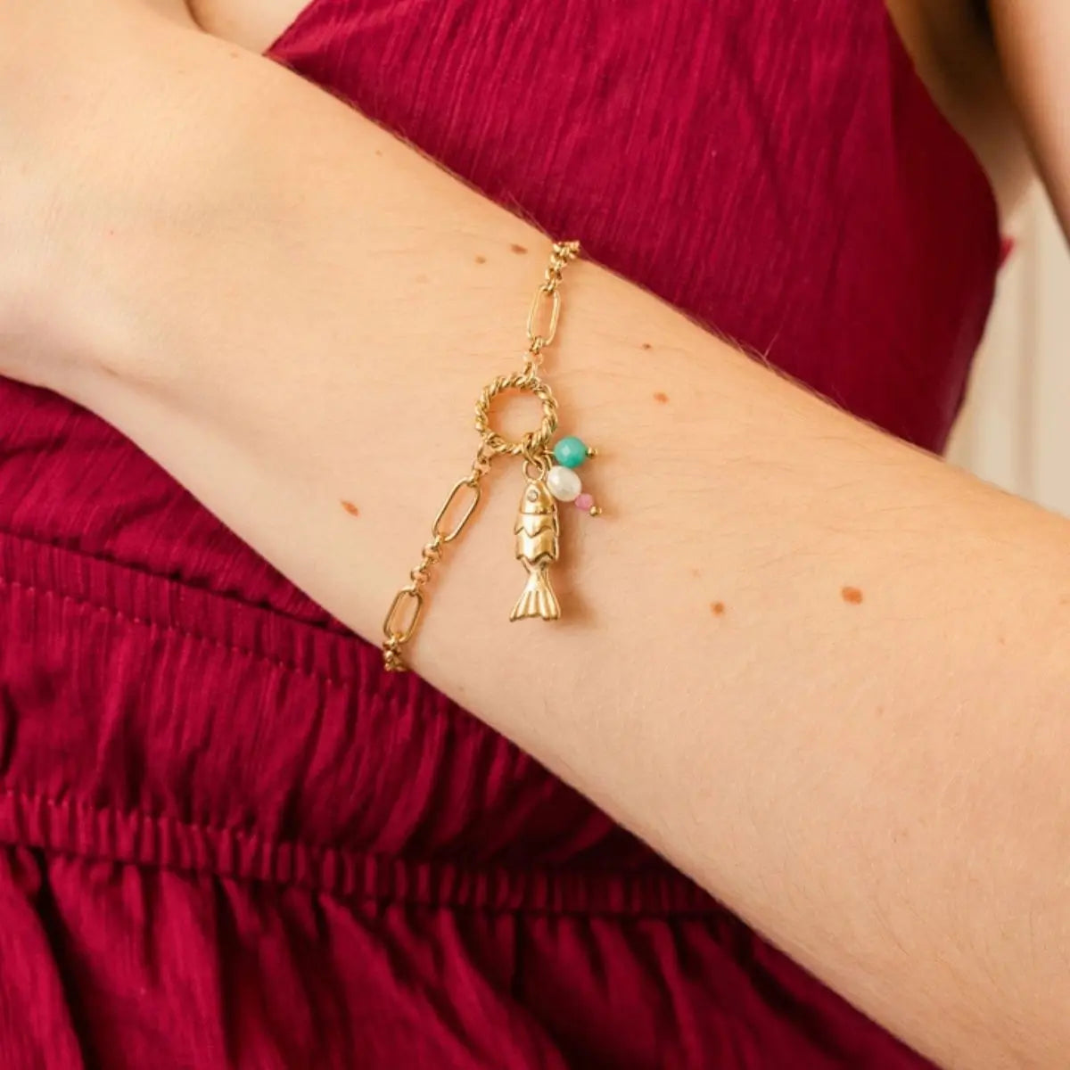 Pulsera Coast Scaley Dorado Anartxy