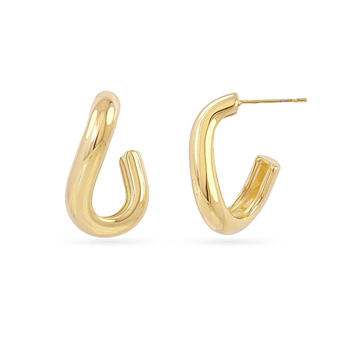 Semi aros Essentials diseño fluido Dorado Anartxy