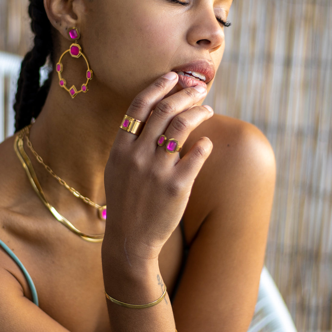 Anillo Amapola Rosa Anartxy
