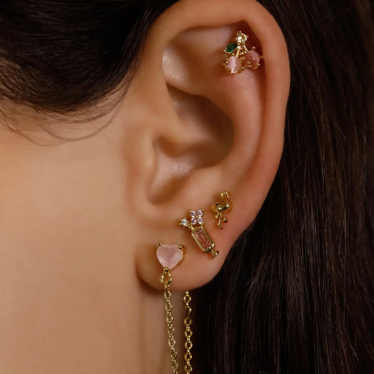 Piercing Flamingo Dorado Anartxy