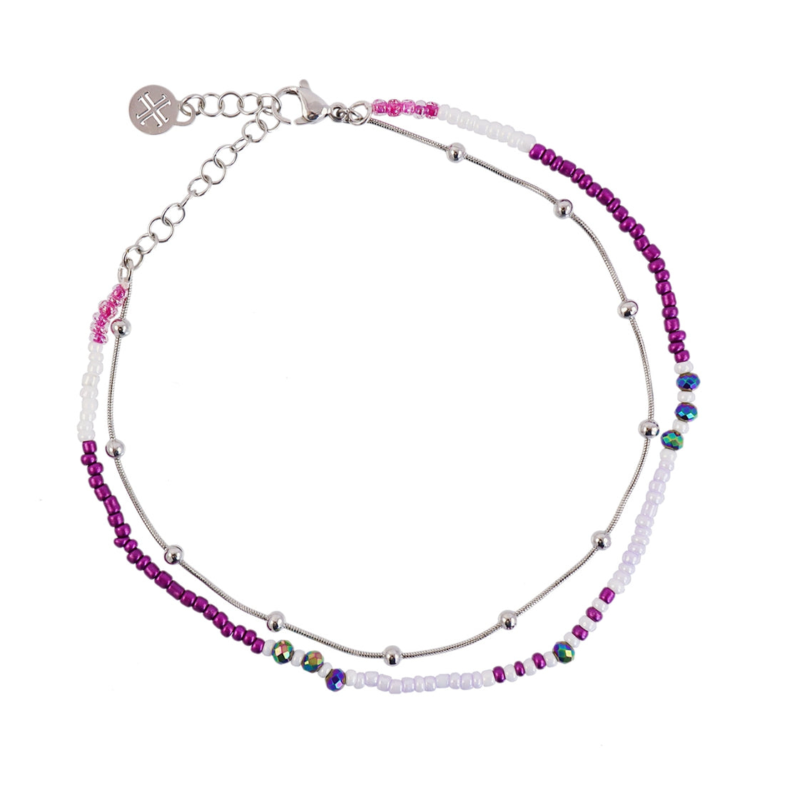 Tobillera Spirit Briselle Bloom Plateado Anartxy