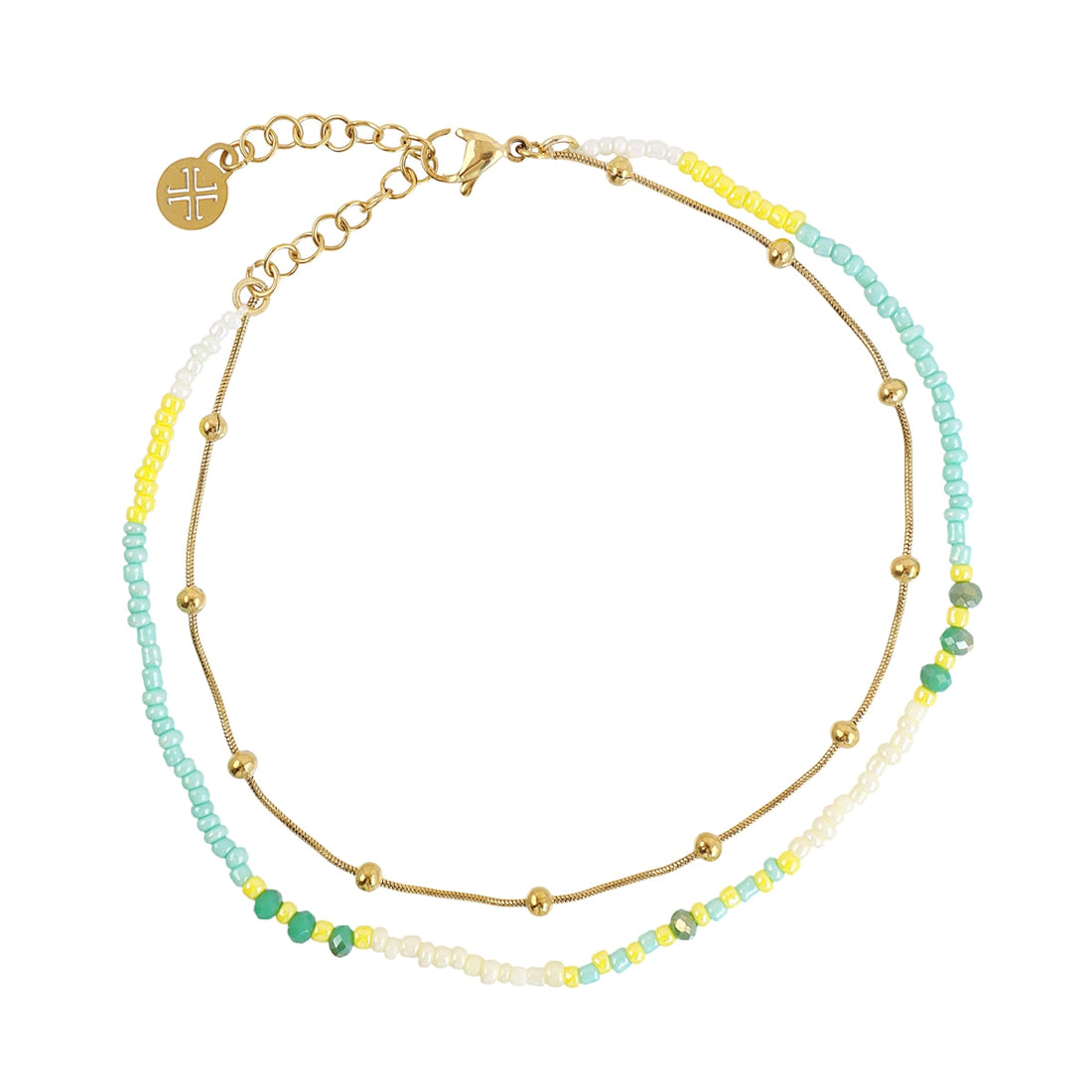Tobillera Spirit Briselle Sky Dorado Anartxy
