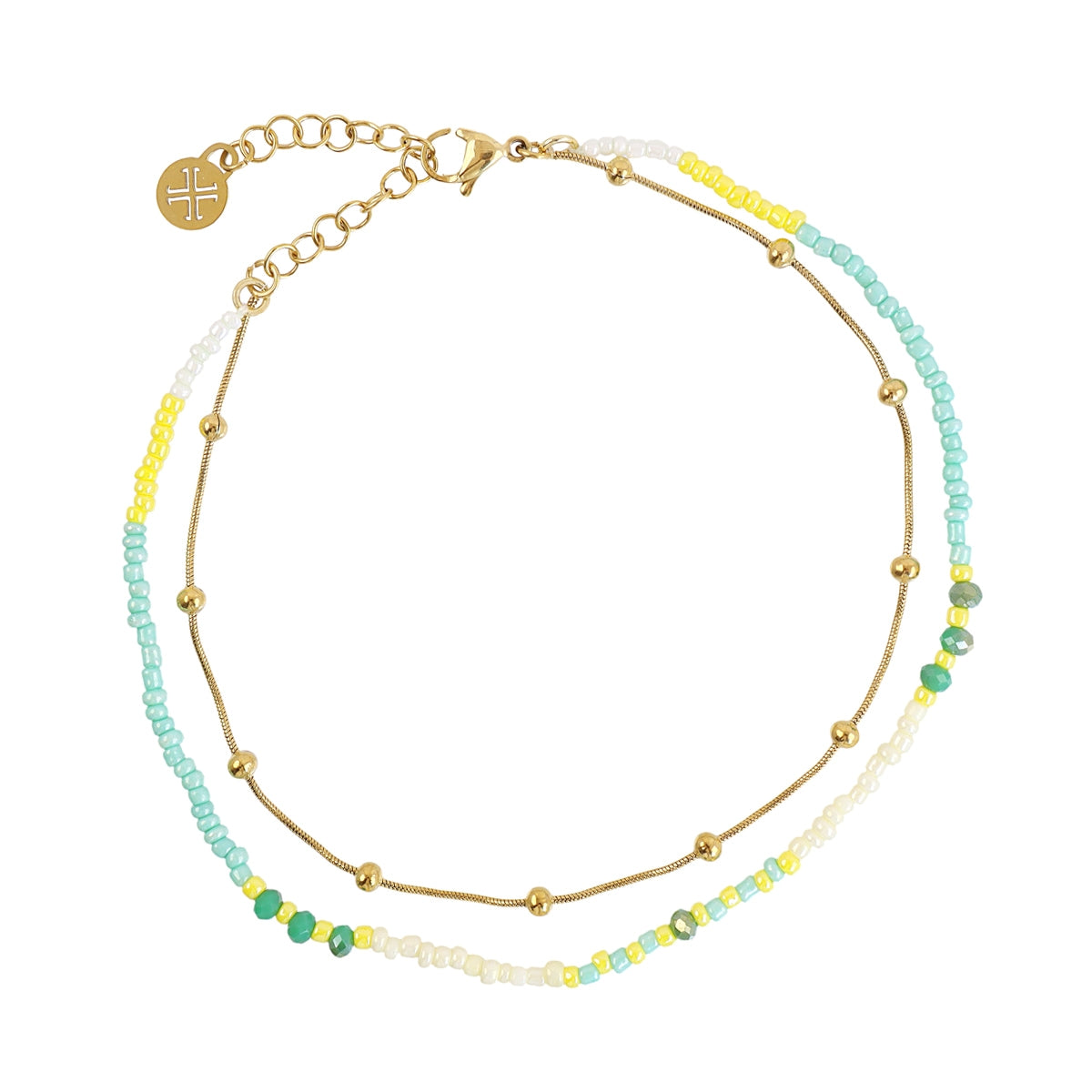 Tobillera Spirit Briselle Sky Dorado Anartxy