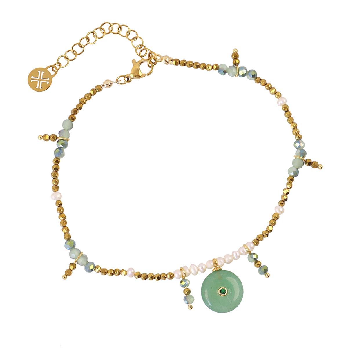 Tobillera Spirit Iris Verde Anartxy