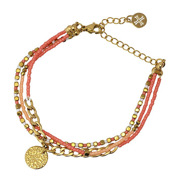 Pulsera Blanes Rojo Anartxy